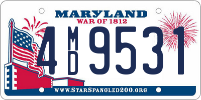 MD license plate 4MD9531