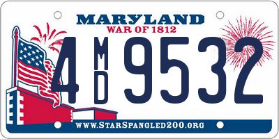 MD license plate 4MD9532