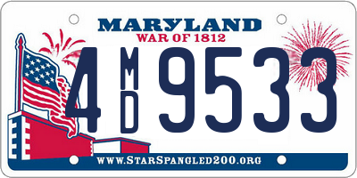 MD license plate 4MD9533