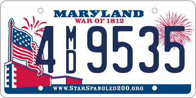 MD license plate 4MD9535