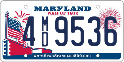 MD license plate 4MD9536