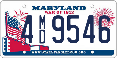 MD license plate 4MD9546