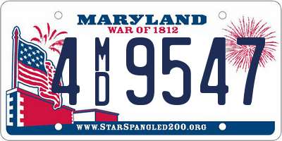 MD license plate 4MD9547