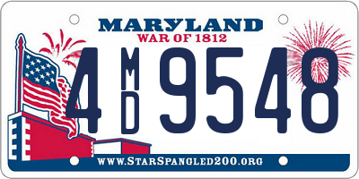 MD license plate 4MD9548