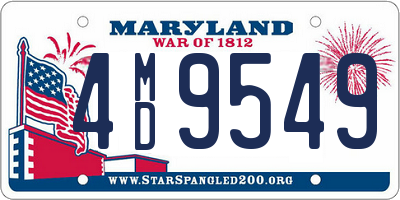 MD license plate 4MD9549