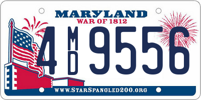 MD license plate 4MD9556