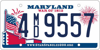 MD license plate 4MD9557