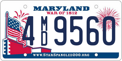 MD license plate 4MD9560