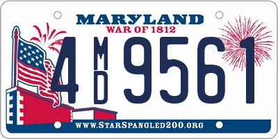 MD license plate 4MD9561