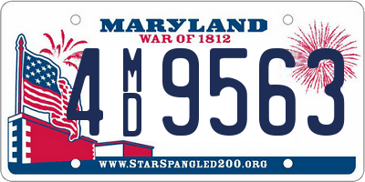 MD license plate 4MD9563