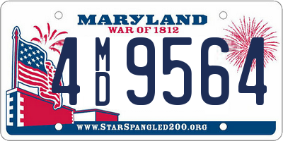 MD license plate 4MD9564