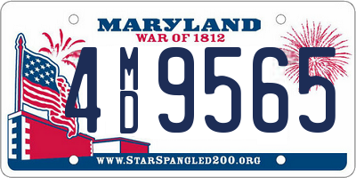 MD license plate 4MD9565