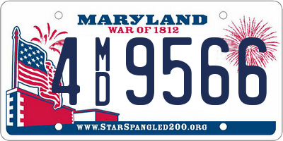 MD license plate 4MD9566