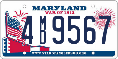 MD license plate 4MD9567