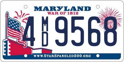 MD license plate 4MD9568