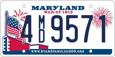 MD license plate 4MD9571