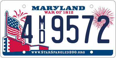 MD license plate 4MD9572