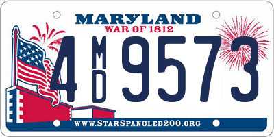 MD license plate 4MD9573