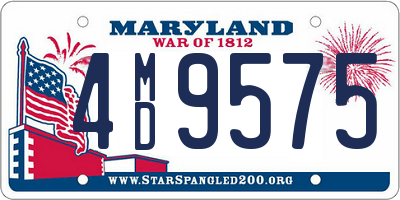 MD license plate 4MD9575