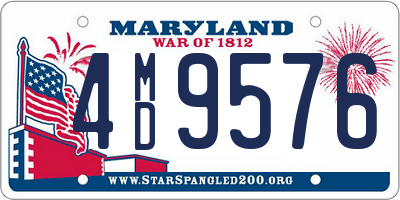 MD license plate 4MD9576