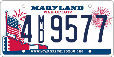 MD license plate 4MD9577