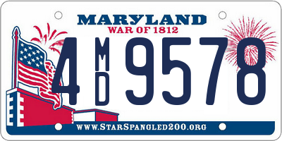 MD license plate 4MD9578