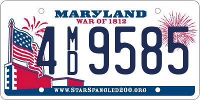 MD license plate 4MD9585