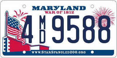 MD license plate 4MD9588