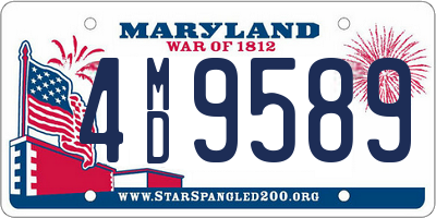 MD license plate 4MD9589