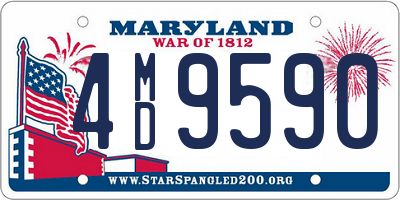 MD license plate 4MD9590