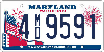 MD license plate 4MD9591