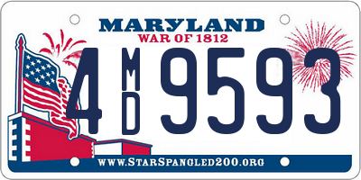 MD license plate 4MD9593