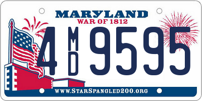 MD license plate 4MD9595