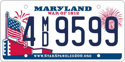 MD license plate 4MD9599