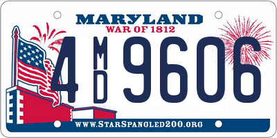 MD license plate 4MD9606