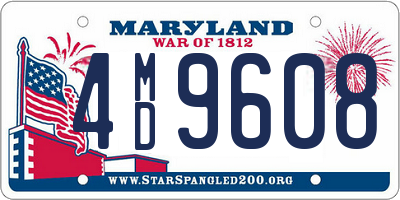 MD license plate 4MD9608