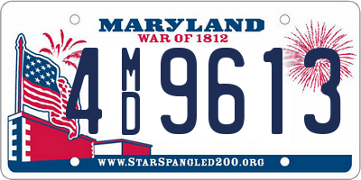 MD license plate 4MD9613