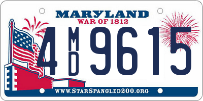 MD license plate 4MD9615