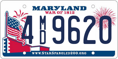 MD license plate 4MD9620