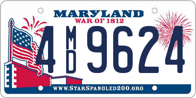 MD license plate 4MD9624