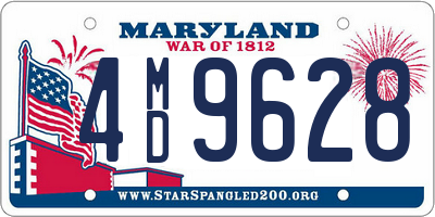 MD license plate 4MD9628