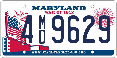 MD license plate 4MD9629