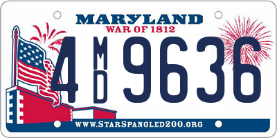 MD license plate 4MD9636
