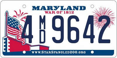 MD license plate 4MD9642