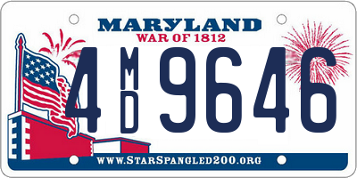 MD license plate 4MD9646
