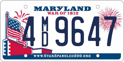 MD license plate 4MD9647