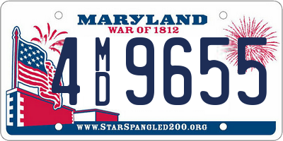 MD license plate 4MD9655