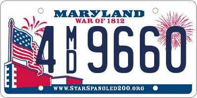 MD license plate 4MD9660