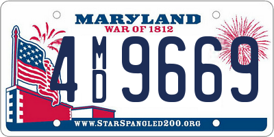 MD license plate 4MD9669
