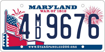 MD license plate 4MD9676